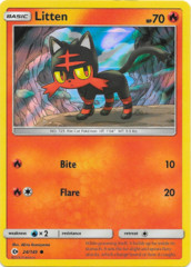 Litten 24/149 Wave Holo Promo - Alola Collection Moon Exclusive